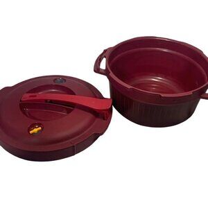 Tupperware Microwave Pressure Cooker RED
